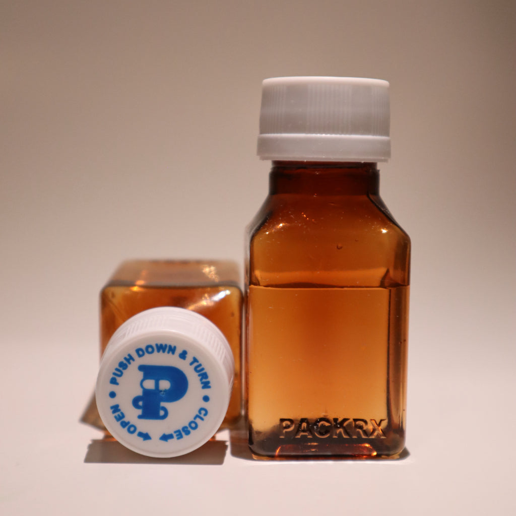 100 mL / 3 oz Methadone Bottles with Push & Turn Caps (500 pcs)