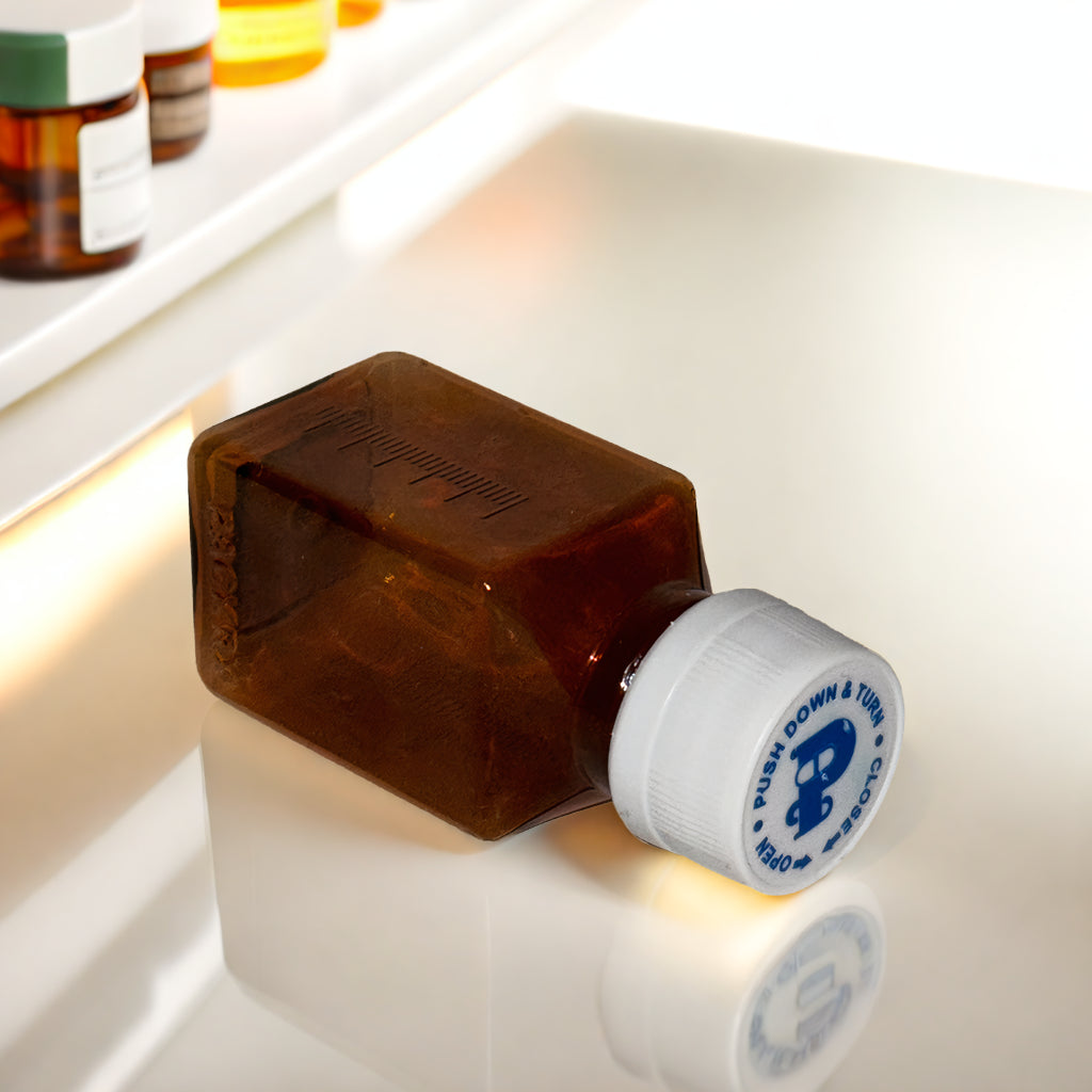 30mL / Oz Premium Methadone Bottles With Child-Resistant Push & Turn Caps (1000 Pieces)