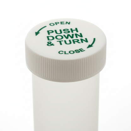 16DR Clear Vial with Push-and-Turn Caps (256 pcs)