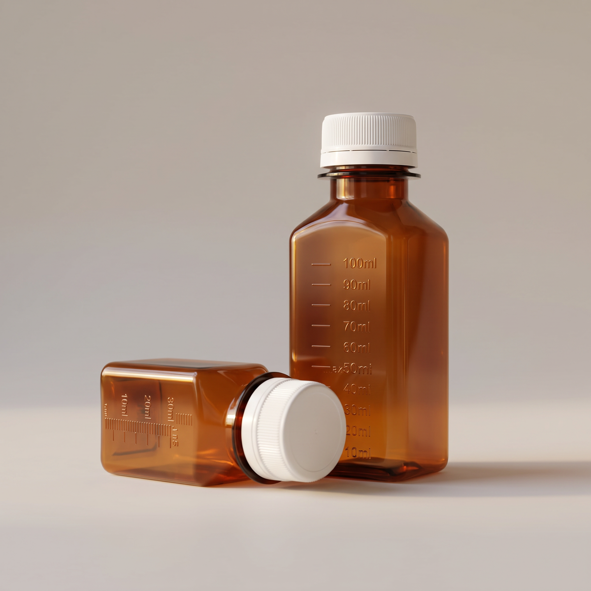 30 mL / 1 oz Methadone Bottle with Push & Turn Caps (1,000 pcs)