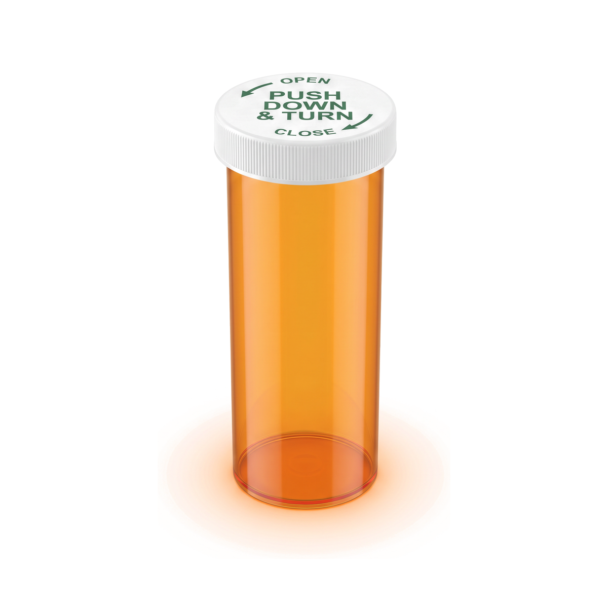 13DR Prescription Vial with Push & Turn Caps (320 pcs)