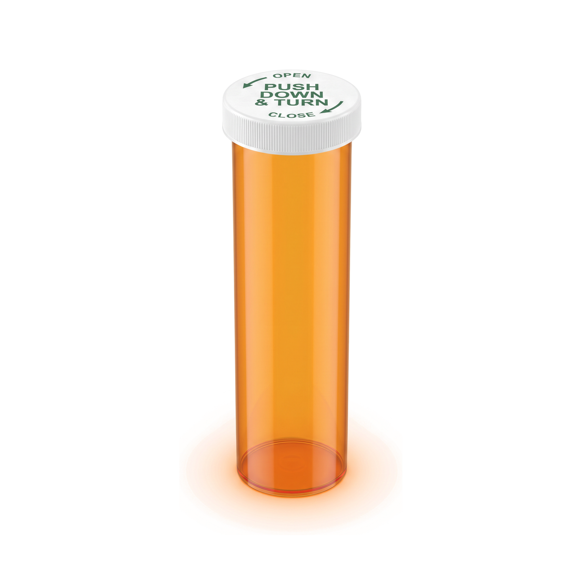 16DR Prescription Vial with Push & Turn Caps (256 pcs)