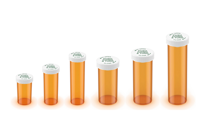 13DR Prescription Vial with Push & Turn Caps (320 pcs)